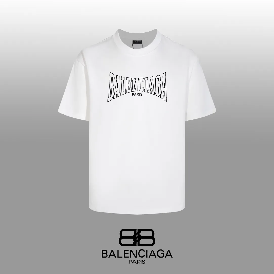 #「 Quality」 《BALENCIAGA 》24SS Classic T Quality - 2 - os 220 -26 280g - 320g - Quality ：Black White Size: XS-S-M-L